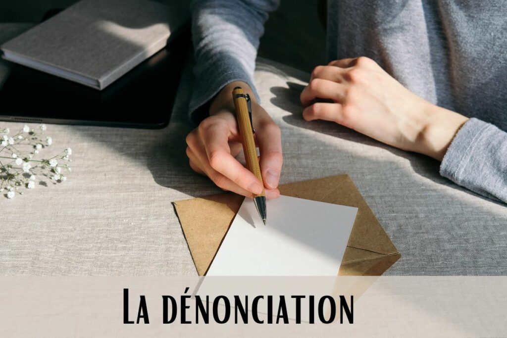 dénonciation