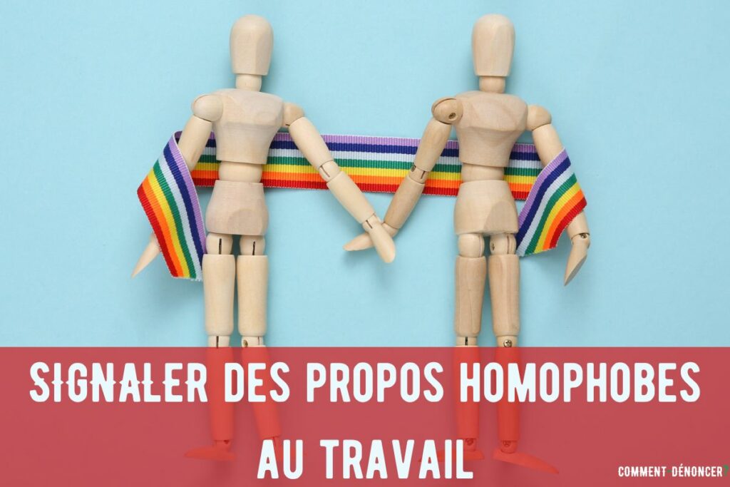 Dénoncer propos homophobes travail