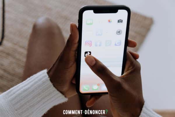 réseau social tiktok téléphone portable