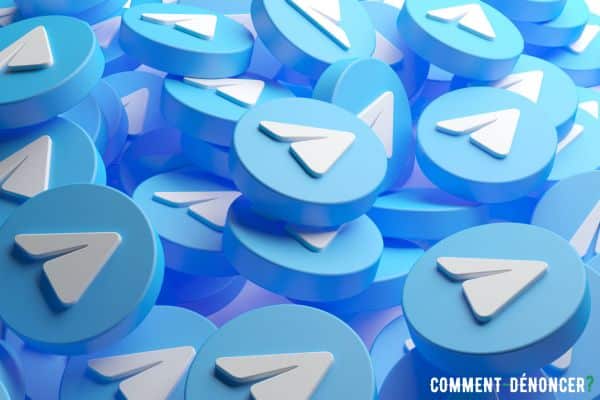 nuage de logos Telegram réseau social