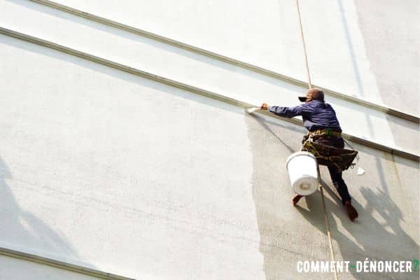 travailleur non déclaré sur un chantier en France