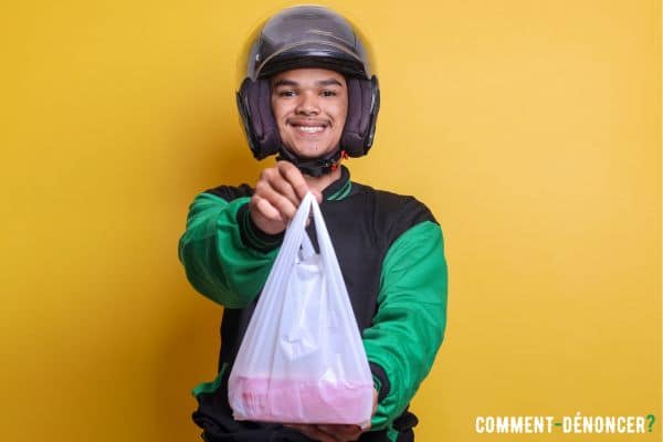 livreur repas Uber Eats