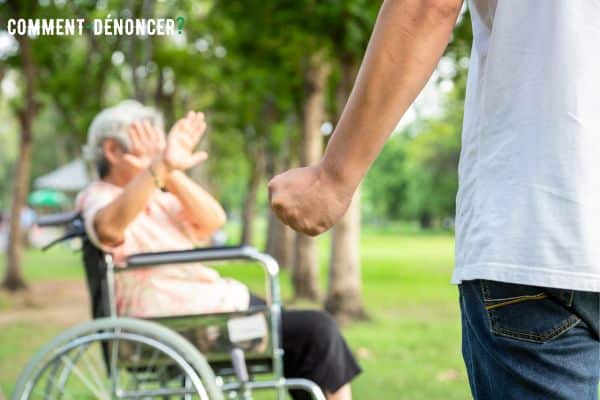 maltraitance sur une personne âgée handicapée